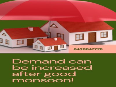 A good monsoon can have a positive impact on the real estate demand.